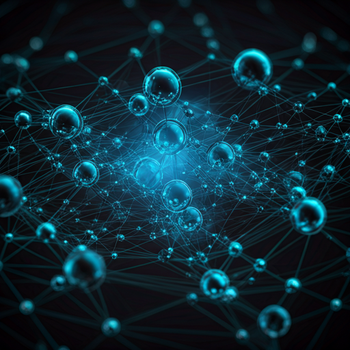 Abstract AI Network Node Graphic