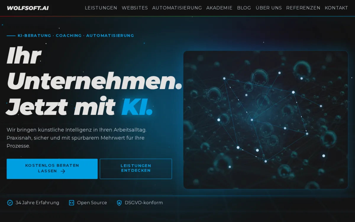 wolfsoft.ai — diese Website